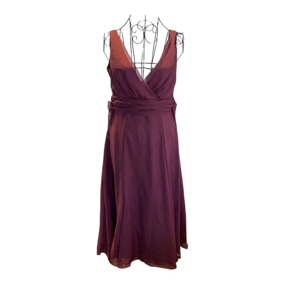 Watters Wine chiffon bridesmaid dresses. 2 available!! Size 6 and 12